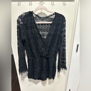 Long sleeve/shorts jumpsuit